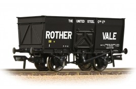 16T Steel Slope-Sided Mineral Wagon 'Rother Vale' Black OO Scale